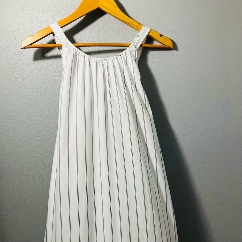 3.1 Phillip Lim Striped Tent Dress size 10 white with light brown strips D130 - Picture 7 of 14
